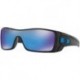 Batwolf Sunglasses (Polished Black Frame, Prizm Sapphire Lens) with Lens Cleaning Kit and Country Fl