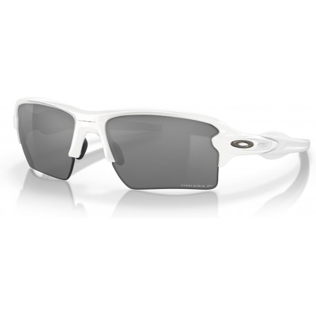 Men's Oo9188 Flak 2.0 XL Rectangular Sunglasses, Polished White/Prizm Black Polarized, 59 mm