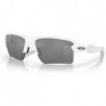Men's Oo9188 Flak 2.0 XL Rectangular Sunglasses, Polished White/Prizm Black Polarized, 59 mm
