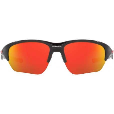 Men's OO9363 Flak Beta Polarized Rectangular Sunglasses, Polished Black, 64 mm