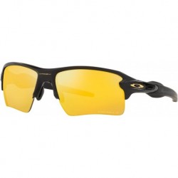 Men's OO9188 Flak 2.0 XL Rectangular Sunglasses, Matte Black/24K Polarized, 59 mm