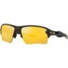 Men's OO9188 Flak 2.0 XL Rectangular Sunglasses, Matte Black/24K Polarized, 59 mm