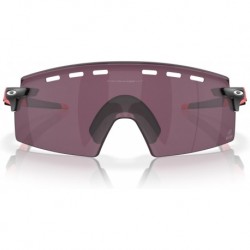 Men's OO9235 Encoder Strike Vented Rectangular Sunglasses, Giro Pink Stripes/Prizm Road Black, 39 mm