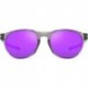 Men's OO9126F Reedmace Low Bridge Fit Round Sunglasses, Grey Ink/Prizm Violet, 54 mm