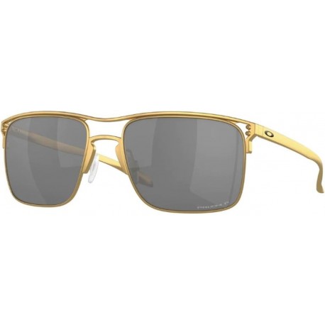 Holbrook TI Sunglasses Satin Gold with Prizm Black Polarized Lens 57mm