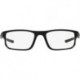 Men's OX8049 Voltage Rectangular Reading Glasses, Satin Black, 53mm + 1