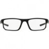 Men's OX8049 Voltage Rectangular Reading Glasses, Satin Black, 53mm + 1