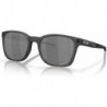 Man Sunglasses Matte Black Tortoise Frame, Prizm Black Polarized Lenses, 55MM