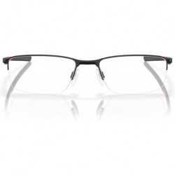 Men's OX3218 Socket 5.5 Rectangular Prescription Eyewear Frames, Satin Black/Demo Lens, 54 mm