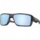 Double Edge Sunglasses Matte Black Camo with Prizm Deep Water Polarized Lens 66mm