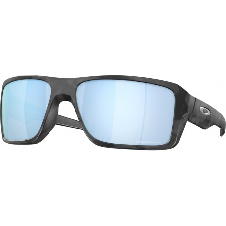 Double Edge Sunglasses Matte Black Camo with Prizm Deep Water Polarized Lens 66mm
