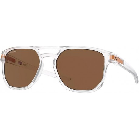 Latch Beta Sunglasses Matte Clear with Prizm Bronze Lens 54mm Introspect Collection
