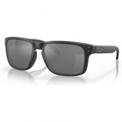 Holbrook Sunglasses (One Size, Matte Black Frame Polarized Black Mirror Lens)