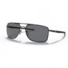 Gauge 8 Large Sunglasses Matte Black with Grey Lens 62mm