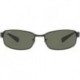 RB3364 Metal Polarized Rectangular Sunglasses