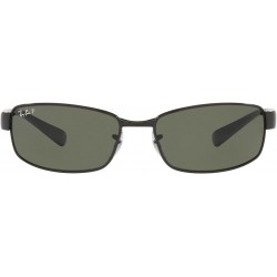 RB3364 Metal Polarized Rectangular Sunglasses
