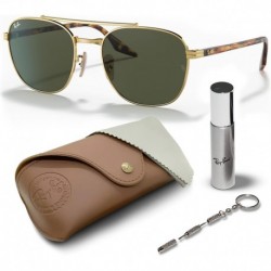 RB3688 Square Shape Sunglasses With Eyewear Kit Bundle - Adjustable Nose Pads - Ideal Formal and Cas