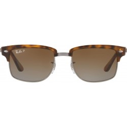 Men's RB4190 Polarized Square Sunglasses, Demi Gloss Havana, 52mm
