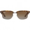Men's RB4190 Polarized Square Sunglasses, Demi Gloss Havana, 52mm