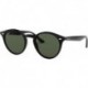 RB2180 Round Sunglasses, Black/Dark Green, 49 mm