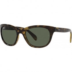 Woman Sunglasses Black Frame, Dark Green Lenses, 56MM