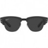 Unisex Sunglasses Grey On Black Frame, Black Lenses, 53MM
