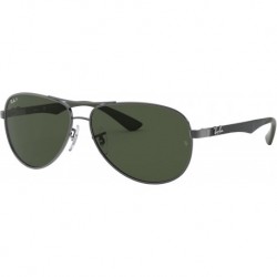 Men's Rb8313 Carbon Fiber Aviator Sunglasses