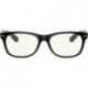 Rb2132f New Wayfarer Low Bridge Fit Square Sunglasses