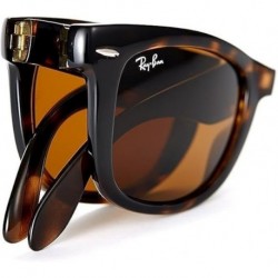 RB4105 Folding Wayfarer Sunglasses For Men For Women + VISIOVA Accessories Bundle Kit