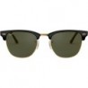 RB3016f Clubmaster Low Bridge Fit Square Sunglasses