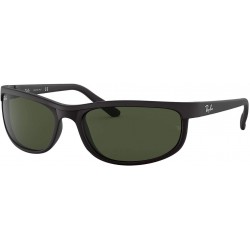 RB2027 Predator 2 Sunglasses Matte Black w/Crystal Green (W1847) 2027 W1847 62mm Authentic, 62 mm
