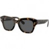 State Street RB2186 Square Sunglasses for Men for Women + BUNDLE With Designer iWear Eyewear Kit