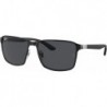 Ray-Ban RB3721 Square Sunglasses for Men for Women + BUNDLE With Designer iWear Complimentary Eyewea
