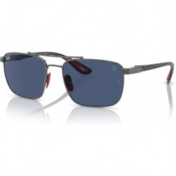 Ray-Ban Women's Rb3715m Scuderia Ferrari Collection Square Sunglasses