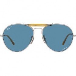 Rb8063 Titanium Aviator Sunglasses
