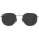 RB8148 Hexagonal Titanium Sunglasses, Silver/Polarized Black, 54 mm