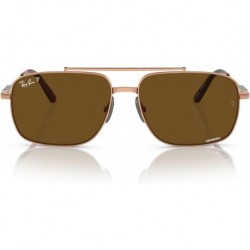 Rb8096 Michael Titanium Rectangular Sunglasses