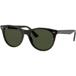 Men's RB2185f Wayfarer Ii Low Bridge Fit Round Sunglasses