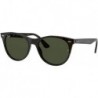Men's RB2185f Wayfarer Ii Low Bridge Fit Round Sunglasses