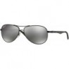 RB8313 CARBON FIBRE 002/K7 61M Shiny Black/Grey Black Mirror Polarized Sunglasses For Men For Women