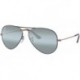 RB3025 Metal Aviator Sunglasses For Men For Women + BUNDLE with Designer iWear Eyewear Care Kit