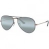 RB3025 Metal Aviator Sunglasses For Men For Women + BUNDLE with Designer iWear Eyewear Care Kit