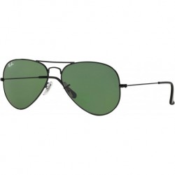 RB3025 Aviator Metal Unisex Sunglasses For Men For Women + VISIOVA Accessories Bundle Kit
