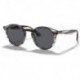 RB2180 Round Sunglasses, Striped Grey Havana/Dark Grey, 51 mm