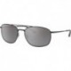 Man Sunglasses Gunmetal Frame, Green Lenses, 60MM