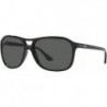 Man Sunglasses Black Frame, Green Lenses, 60MM