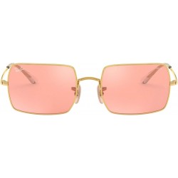 Unisex Sunglasses Gold Frame, Light Brown Gradient Lenses, 54MM