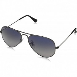 Man Sunglasses Black Frame, Polarized Green Classic G-15 Lenses, 61MM