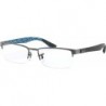 Rx8412 Rectangular Prescription Eyeglass Frames