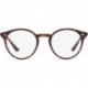 RB2180 Polarized Round Sunglasses, Havana/Transition Clear to Grey/Green Quartz, 51 mm